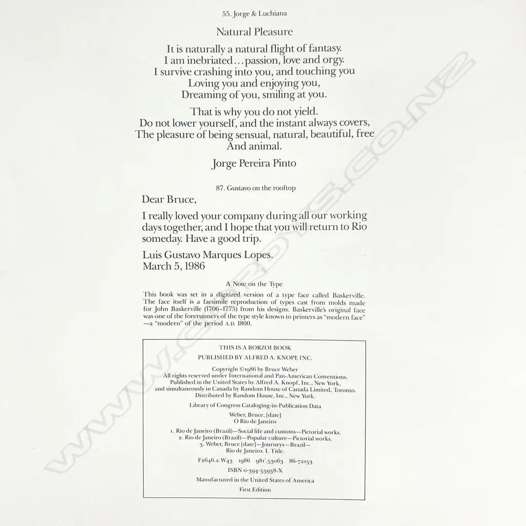 BRUCE WEBER: O RIO DE JANIERO Image 1++